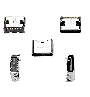 TYPE-C 6P 4-pin plug with post on the mother board L=6.8 CH1.63